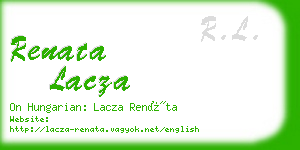 renata lacza business card